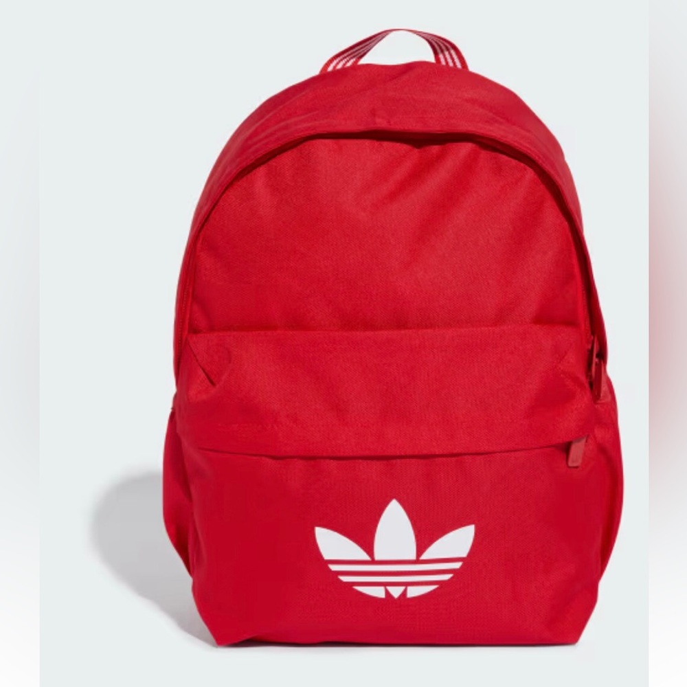 New NWT Adidas red lightweight backpack knapsack school gym travel bag adult kid